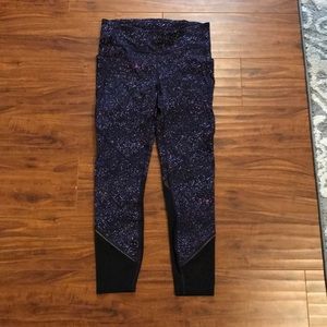 NWOT purple lululemon leggings w mesh detail size8